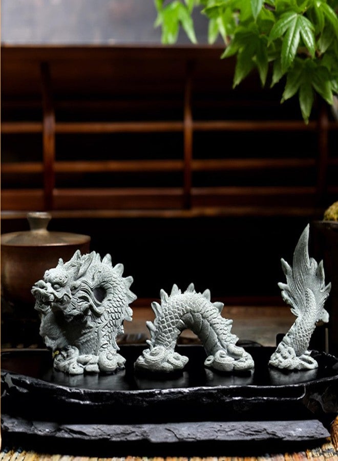 livelyfish Aquarium Dragon Statue Sandstone Ornaments Asian Fish Tank Decor for Freshwater Saltwater Tank Landscape Garden Decorations - Image 5